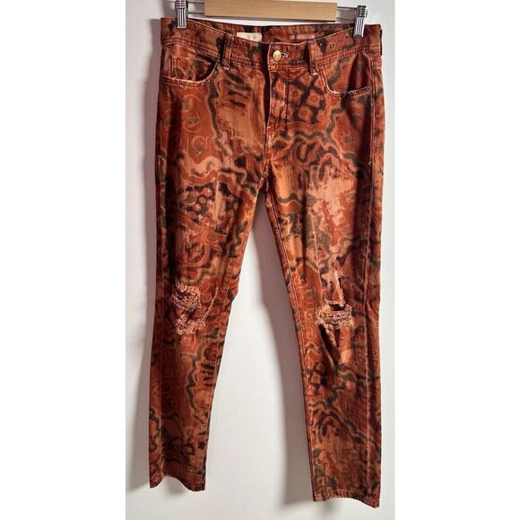 Anthropologie Pilcro Slim Distressed Boyfriend Crop Ankle Jeans Women 26 Rustic - Picture 5 of 14